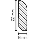 Vorsatzleiste Lienen 6x22 Buche