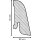 Sockelleiste Braunfeld 22x45 Holz + Starkfolie RAL 9016
