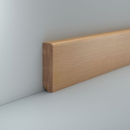 Massivholz Sockelleiste Etzhorn 20x80 Eiche unbehandelt