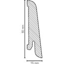 Sockelleiste Waltrop 15x60 Holz + Starkfolie RAL 9016