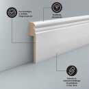 Abdeckleiste Fliesensockel Dahlewitz 19x96 RAL 9016