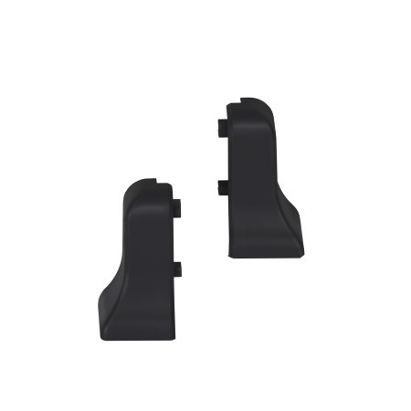 Kunststoff-Sockelleiste Aussenecke 19x48mm 2er Set schwarz