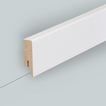 Sockelleiste Marsberg 16x78 MDF foliert RAL 9016