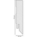 Sockelleiste Marsberg 16x78 MDF foliert RAL 9016