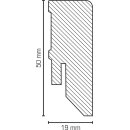 Sockelleiste Brakel 19x50 MDF foliert RAL 9016