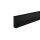 Hartschaumleiste Flen 12x60 Schwarz Dichtlippe
