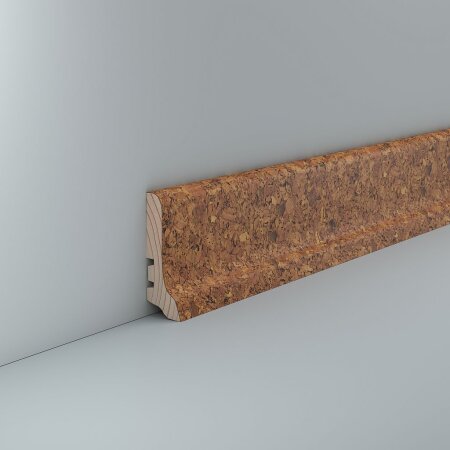 Kork Sockelleiste Bokel 20x60 Kork grob
