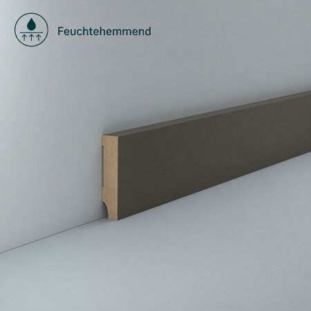 Feuchtraum Sockelleiste Olvera 13x58 Staubgrau matt