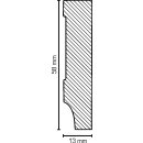 Feuchtraum Sockelleiste Palma 13x58 Schwarz matt