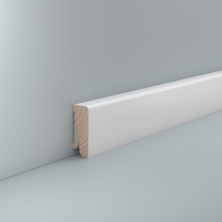 Sockelleiste Hagenau 18x50 Holz + Starkfolie RAL 9016