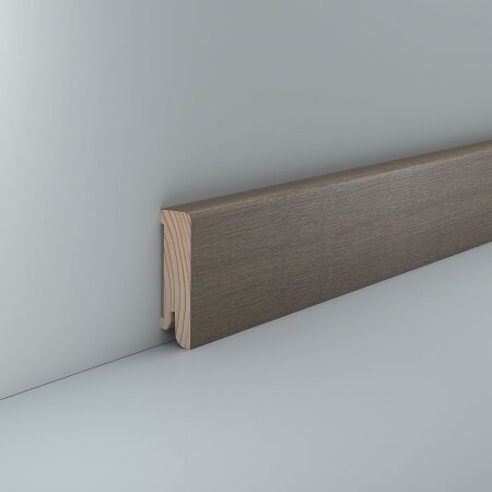 Sockelleiste furniert Luthe 16x60 Eiche grau