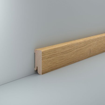 Sockelleiste furniert Grede 18x50 Eiche Rohholzoptik