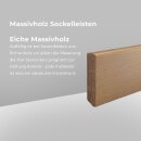 Massivholz Sockelleiste Rödinghausen 16x80 Bergeiche unbehandelt