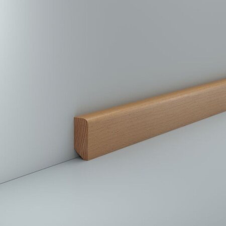 Massivholz Sockelleiste Schlangen 16x40 Buche