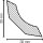 Hohlkehlleiste Bottrop 30x30 Eiche lackiert