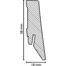 Sockelleiste Sossenheim 18x58 Aluminium Dekor