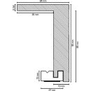 Rohrverkleidung MDF foliert 96x64 Modell Ontario