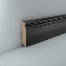 Hamburger Leiste Marmstorf 19x80 Schwarz profiliert