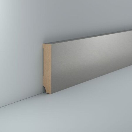 Sockelleiste Moabit 16x80 Edelstahl rechteckig