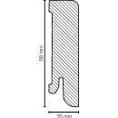 Sockelleiste Weeze 16x58 MDF Aluminium Dekor