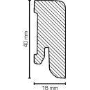 Sockelleiste Wickede 16x40 Edelstahl Dekor