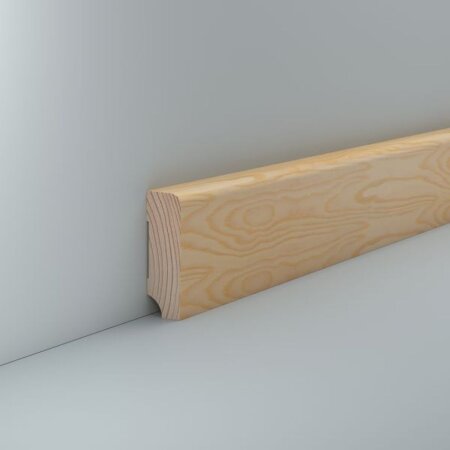 Massivholz Sockelleiste Dornach 19x60 Kiefer unbehandelt