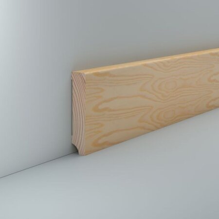 Massivholz Sockelleiste Holzhausen 16x80 Kiefer unbehandelt