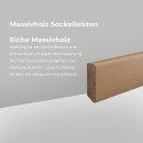 Massivholz Sockelleiste Asel 16x58 Bergeiche unbehandelt