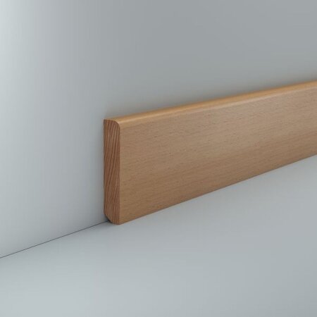 Massivholz Sockelleiste Melsungen 13x70 Buche