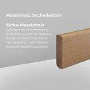 Massivholz Sockelleiste Schlüchtern 13x58 Bergeiche unbehandelt