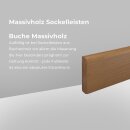 Massivholz Sockelleiste Oberzent 10x58 Buche gedämpft