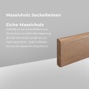 Massivholzleiste Guxhagen 10x58 Eiche lackiert