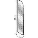 Massivholz Sockelleiste Rauschenberg 10x58 Bergeiche...