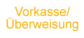 Fussleisten per Vorkasse-Überweisung bezahlen